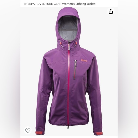 Sherpa lithang rain jacket women’s - purple - Picture 1 of 10